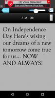 Independence Day Message Sms imagem de tela 2