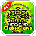 BEST Maps Clash of Clans TH8 آئیکن