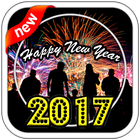 Cards Happy New Year 2017 icône