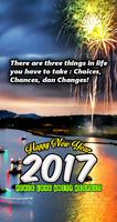 Cards Happy New Year 2017 Affiche