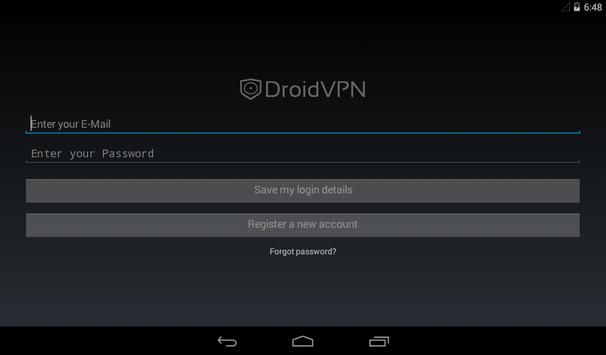DroidVPN - Android VPN apk screenshot