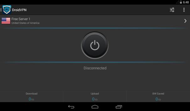 DroidVPN - Android VPN apk screenshot