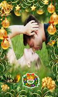 Merry Christmas Photo Sticker and Frame Maker پوسٹر