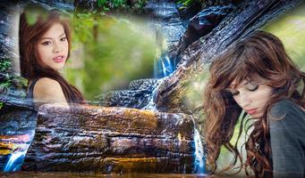 Dual Waterfall Photo frame imagem de tela 1