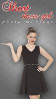 Short Dress Girl Photo Montage Affiche