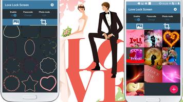 Love Pattern Lock Screen plakat