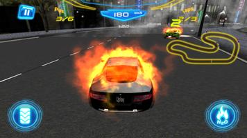 Fiery Asphalt Racing poster