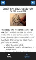how to draw manga hair اسکرین شاٹ 3