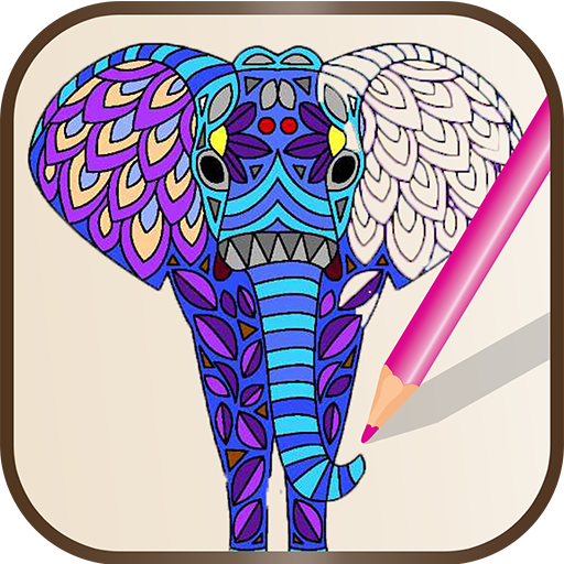 Malbuch Tierische Mandala