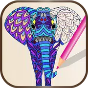 Malbuch Tierische Mandala