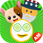 Emoji for LINE - Cute Puppy, Cat, Animal Emoji icône