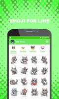 Emoji for LINE - Cute Puppy, Cat, Animal Emoji plakat