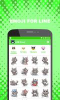 Emoji for LINE - Cute Puppy, Cat, Animal Emoji Plakat