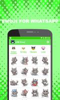 Emoji for WhatsApp - Cute Puppy, Cat, Animal Emoji पोस्टर