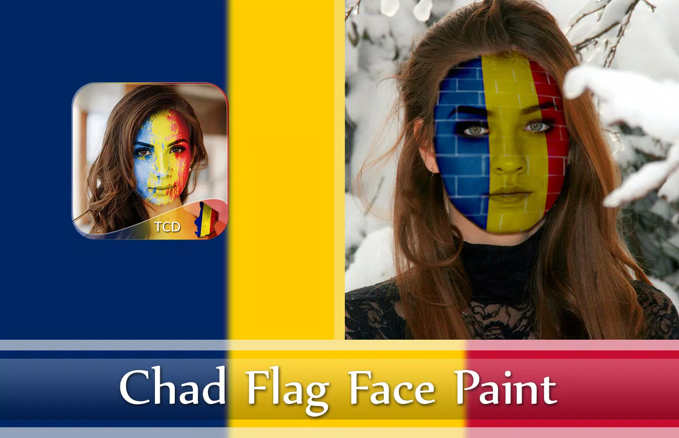 Chad Flag Face Paint - Smart Photo Lab Pic Editor APK for Android