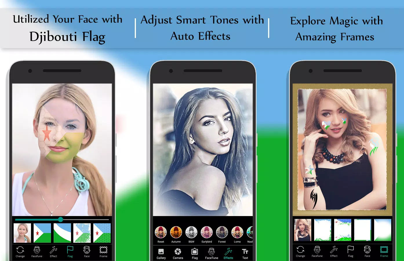 Chad Flag Face Paint - Smart Photo Lab Pic Editor APK for Android