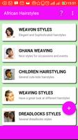 African Hairstyles Affiche