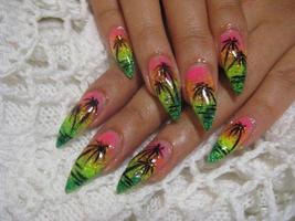 Femme Nail Fashion Affiche