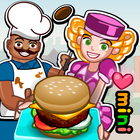 Happy Burger Days mini Magnat icône