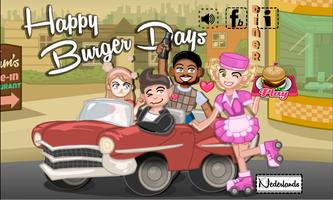 Happy Burger Days mini Magnat Affiche