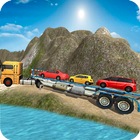 Transport Truck Driver in Mountain 아이콘