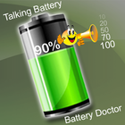 Talking Battery Level Free icône