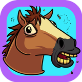 JUMPING HORSE HEAD HAPPY HORSE icon