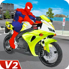 Superhero Moto Bike Racing Stunts V2 icône