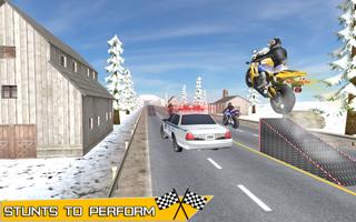 Superhero Moto Bike Racing Stunts V2 capture d'écran 1