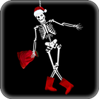 Cheerful Skeleton Live Wallpap icône