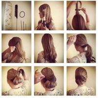 steps by step girl hairstyle screenshot 3