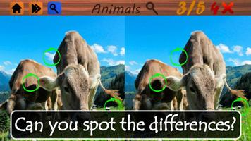 Spot The Differences: Animals! ภาพหน้าจอ 2