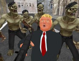 Zombie Lane Survival: Trump Affiche