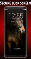 Horse Lock Screen Affiche