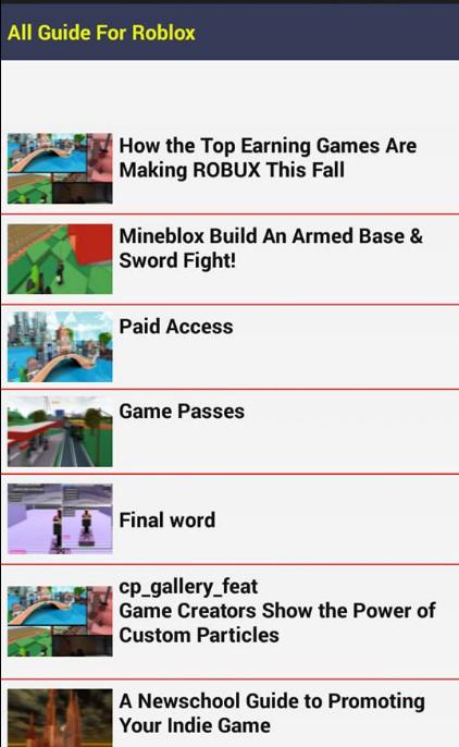 All Guide For Roblox For Android Apk Download