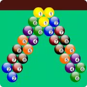 bubble shooter billiards game