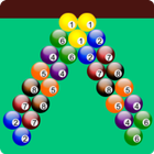 bubble shooter billiards game icon