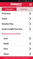 Zimmatic Irrigation Calculator Affiche