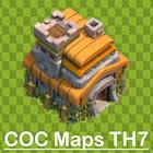 New COC 2018 Town Hall 7 Maps icon