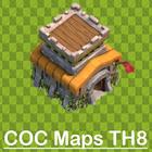 New COC 2018 Town Hall 8 Maps آئیکن