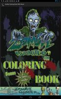 Adult Coloring Book - Zombie W Affiche