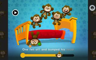 Monkeys Jumping On Bed Reader Affiche