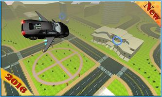 Futuristic Super Flying Car Affiche