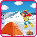 冬のキャンプビルダーの冒険 - 学校旅行の楽しみ APK