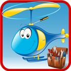 Crazy Helicopter Builder Game icône