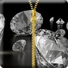 Diamond Zipper Screen Lock icône