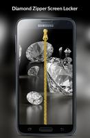 Diamond Zipper Screen Lock постер