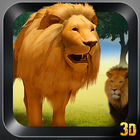 Real 3D Ataque León Simulador icono