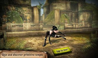 Secret Agent Lara: Lost Temple Jungle Run game Affiche