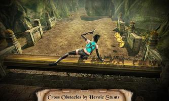Secret Agent Lara: Lost Temple Jungle Run game capture d'écran 1